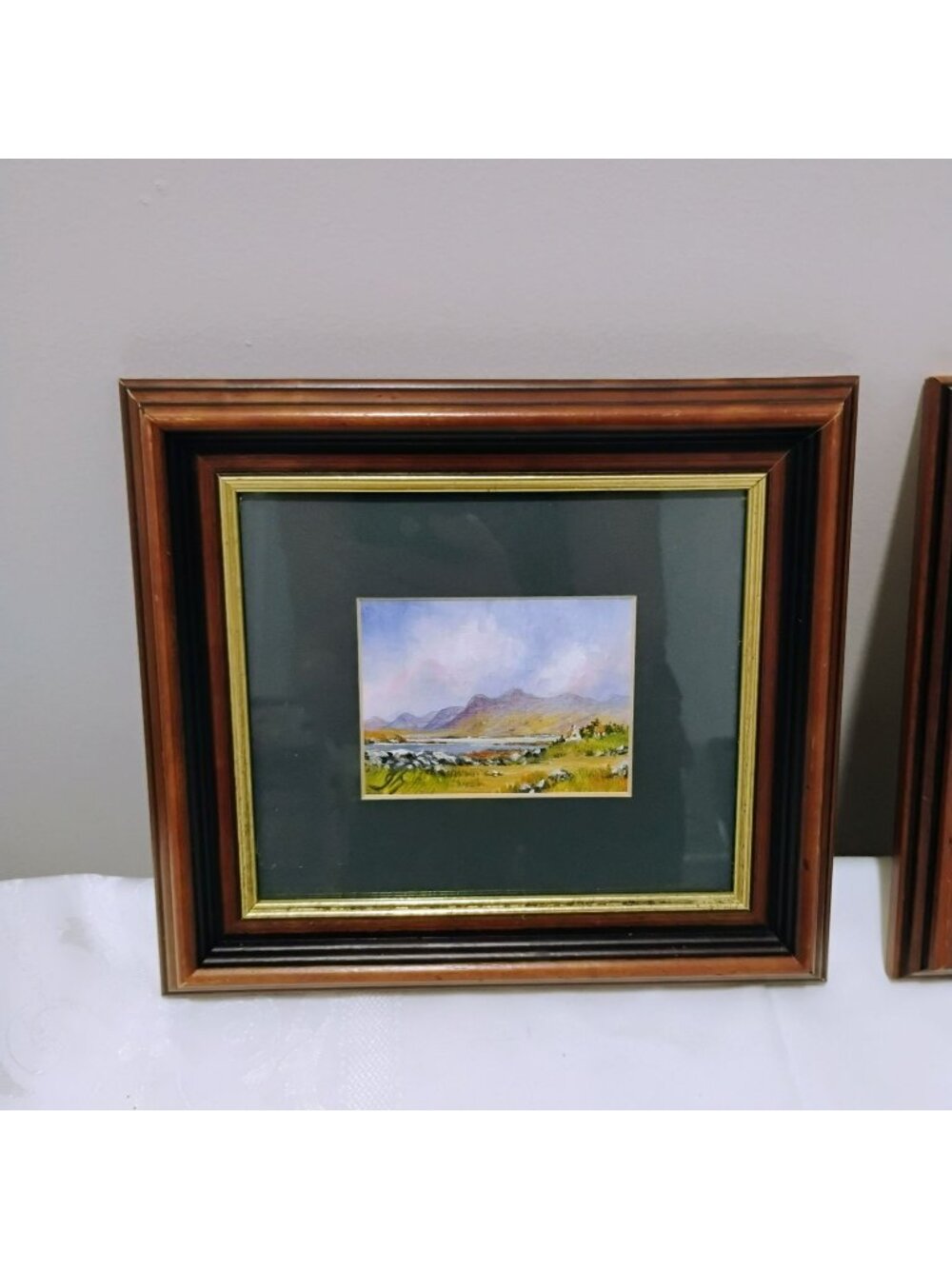 Jacklyn Mulvey Original Oil Painting, Irish Landscape, Ballynahinch Bay, Framed